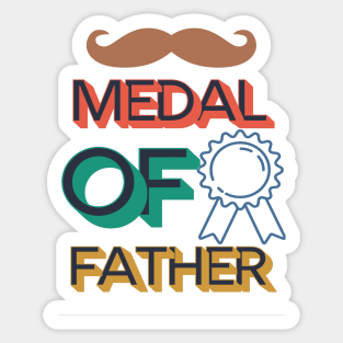 medal of father Sticker